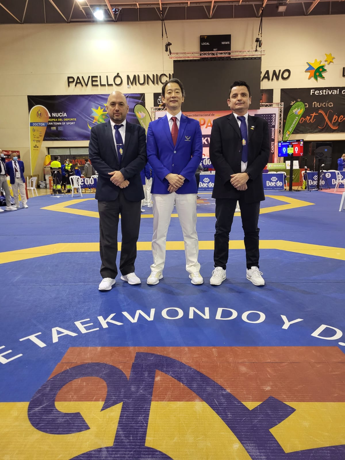 Open Internacional de España de Taekwondo, con el equipo arbitral